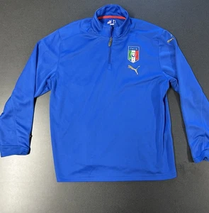 PUMA Italian National Team 2004/2006 Training 1/4 Zip Blue Italia FIGC  Men’s L  - Picture 1 of 17