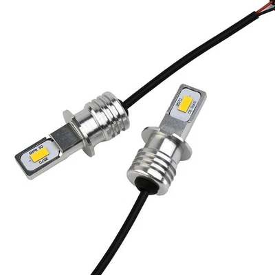 Hassle Installation H3 CSP LED Fog Light Bulbs 80W 2000LM 3000K Yellow - Image 1 of 4