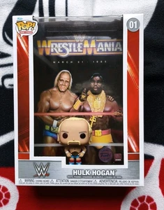 Funko Pop! WWE Covers 01:  HULK HOGAN WWE WRESTLEMANIA - Rare Vaulted - Foto 1 di 6