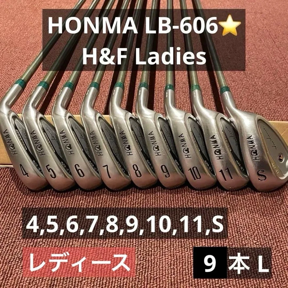 HONMA LB-606 H&f Ladies Iron Set 4-11-SW(9Clubs) / Flex L - Image 1 of 4