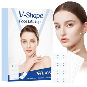 140 PIEZAS Cinta para Cuello Antes del Maquillaje, Impermeable Cinta para Piel Estirable Vida Facial Instantánea - Imagen 1 de 1