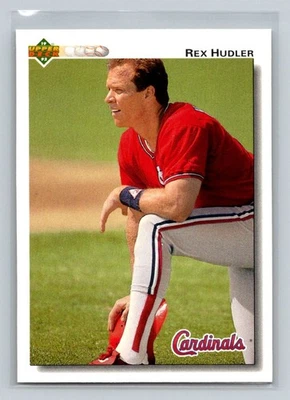 1992 Upper Deck #670 Rex Hudler St. Louis Cardinals Baseball Card - Image 1 of 2