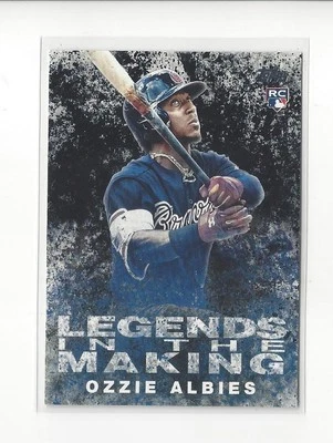 2018 Topps Legends in the Making Series 2 Black #4 Ozzie Albies Rookie Braves - Image 1 of 2