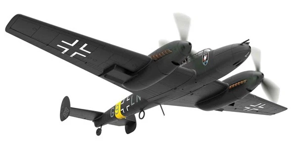 Corgi AA38507 1:72 Messerschmitt Bf110E-2 G9+LN Heinz-Wolfgang Schnaufer, 1942 - Image 1 of 1