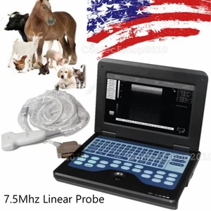 CMS600P2-VET Ultrasound Scanner Laptop Machine 7.5Mhz Linear Probe for Horse Cow - Picture 1 of 14