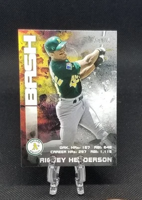2020 Topps Stadium Club Rickey Henderson Bash & Burn Insert #BAB-9 - Oakland A's - Imagem 1 de 2