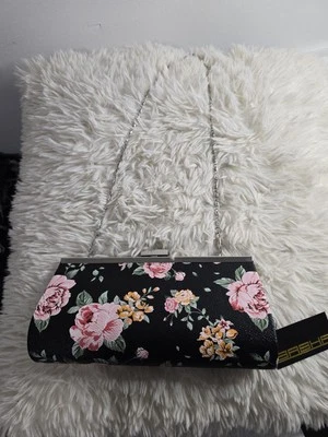 Женская сумка-клатч через плечо Sasha с блестками золотистый и черный акцент - Изображение 1 из 3