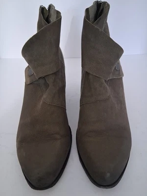 Botines Eileen Fisher Vero Cuoio gris grafito gamuza envoltura nobuck, 9 Foto 1 de 4