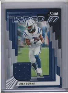 Josh Downs 2025 Score Zoned In Maglie #ZON-JDS Patch Colts - Foto 1 di 2