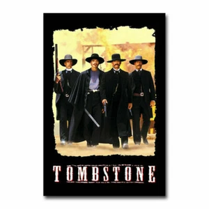 Tombstone Lotta Film Classico Vintage Poster Arte Tessuto Hot Decor X-499 - Foto 1 di 5