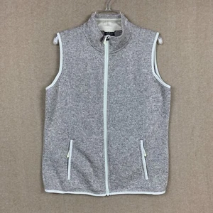 Charles River Vest M Womens Full Zip Knit Mock Neck Beige Sweater Cardigan - Bild 1 von 10
