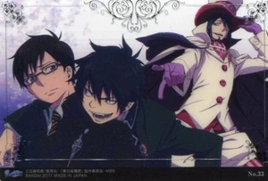 NO.33 trading card Ao no blue Exorcist anime Rin Mephisto Pheles silver foil - Picture 1 of 4