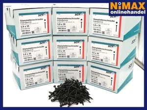 *Schnellbauschrauben Trockenbauschrauben Grobgewinde 3,9x35mm  9x1000Stück  ACP - Bild 1 von 4