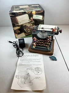 1990 Enesco Small World Of Music Musical Typewriter "All We Want For Christmas"  - Picture 1 of 24