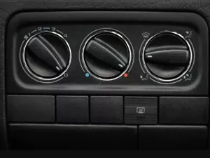 Fits VW Vento 1992-1999 Aluminium Ringe für Lüftungsregler Heizungsregler x3 - Bild 1 von 9