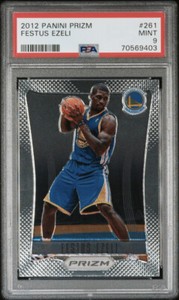 2012-13 Panini Prizm Festus Ezeli RC Rookie #261 PSA 9 Mint