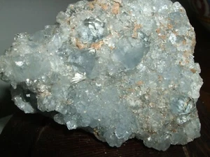 MINERALDRUSE KRISTALL CELESTINA CELESTITE MADAGASKAR GR 325 CHAKRA CM10  - Bild 1 von 9