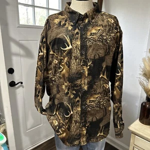 Vintage Redhead Deer Camo Long Sleeve Shirt 2XL - Picture 1 of 6