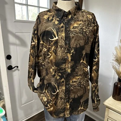 Vintage Redhead Deer Camo Long Sleeve Shirt 2XL - Image 1 of 4