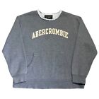 Vintage Abercrombie And Fitch Sweatshirt Mens Small Boxy Oversized Gray Cotton