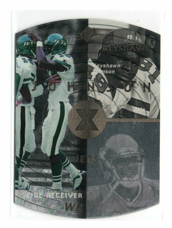 1998 SPx Silver New York Jets Football Card #31 Keyshawn Johnson DI-CUT - Image 1 of 1