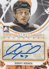 2011-12 ITG Broad Street Boys Autographs Orange #AJR Jeremy Roenick