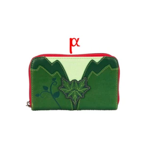 Cartera Loungefly DC Comics Hiedra Venenosa Brillo Brillo Juegos con disfraces Cremallera Alrededor Exclusiva - Imagen 1 de 6