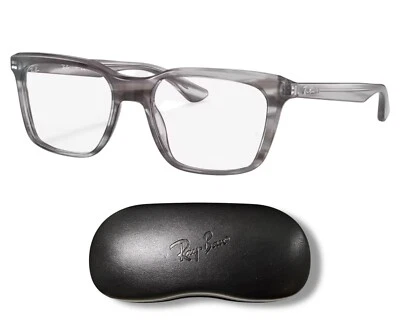Ray Ban RB5391 8055 Polished Striped Grey Eyeglasses Frame 53-18mm - Image 1 of 4
