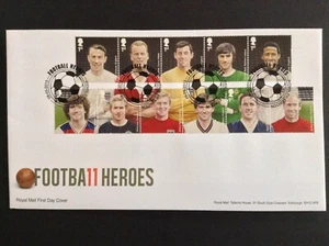 GB QEII 2013 Football Legends Set en Cubierta del Primer Día sin Dirección - Wembley S/S - Imagen 1 de 1