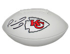 PATRICK MAHOMES AUTOGRAPHED KANSAS CITY CHIEFS WHITE LOGO FOOTBALL BECKETT