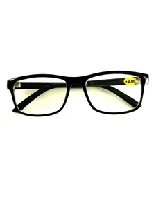 Classics by Icon Eyewear Premium Reading Glasses 2.00 Black Frame - Picture 1 of 5