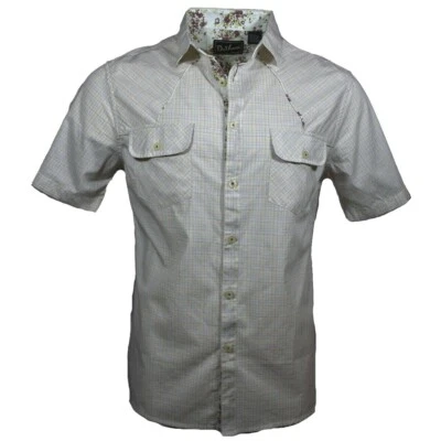 Camisa de manga corta con botones DaVinci para hombre - 100 % algodón nueva con etiquetas original $49,50       Foto 1 de 3