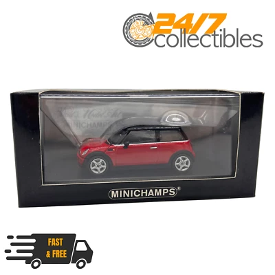 Minichamps 1/43 Scale 2002 Mini Cooper R50 Chili Red - Image 1 of 2