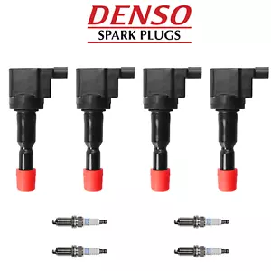 Denso Platinum TT Spark Plug + Engine Ignition Coil For 07-08 Honda Fit 1.5L L4 - Picture 1 of 1