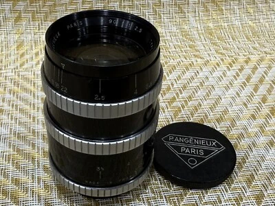 P.Angenieux Paris 90mm f2.5 Black Exakta Mount Lens France TYPE Y12 #410042 - Image 1 of 4