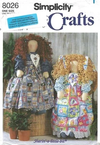 Muñecas y ropa folclóricas Simplicity 8026 36" patrón de costura artesanal sin cortar fuera de stock años 90 - Imagen 1 de 3