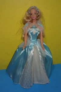 Genuine Mattel Barbie Doll PRINCESS GOWN Ball Dress Tiara Fairytale - Picture 1 of 4