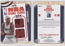 2008-09 Fleer Hot Prospects NBA Game Issue Materials Red /25 Josh Howard #NBA-JH