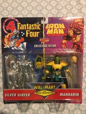 Fantastic Four / Iron Man Walmart  SILVER SURFER & MANDARIN ToyBiz 1995 