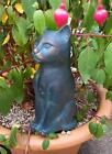 delightful large cast iron sitting cat sculpture for your garden indoors lovely
