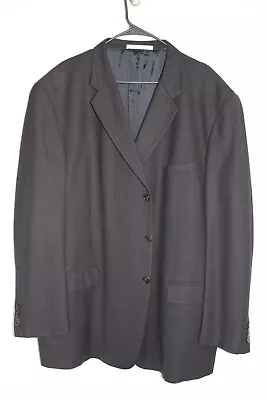 ABRIGO DEPORTIVO JOSEPH ABBOUD NEGRO SÓLIDO 100% LANA talla 50L blazer/chaqueta de traje Foto 1 de 4
