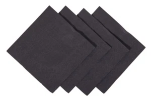 250 Pack of Black Bar Cocktail Napkin 24cm Square 2 Ply For Bars And Restaurants - Picture 1 of 6