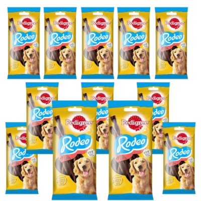 12x122 g PEDIGREE Rodeo Hundesnack mit Rind gesunde Zähne und starke Knochen - Bild 1 von 2