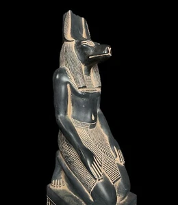 Marvelous Statue of The Jackal God Of Mummification Anubis - Picture 1 of 6