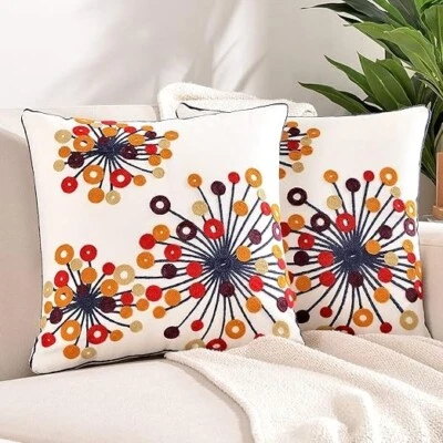 Juego de 2 Fundas de Almohada Decorativas Sioloc 18x18 Pulgadas Colores Otoño Modernas Foto 1 de 4