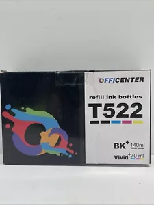 5 pack Refill Ink Bottles Fit for Epson EcoTank T502 T522 Workforce ET-4750 - Picture 1 of 2