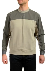 Hugo Boss Men's "Dazzalino" Gray Zipped Up Neck Sweatshirt US S IT 48 - Picture 1 of 6