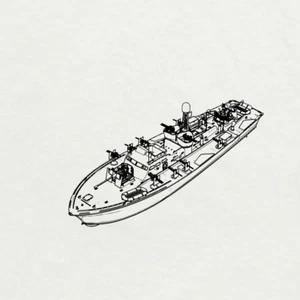 SSMODEL 1/1250 kit modellino militare USS Elco 77 piedi PT Boa PT-59 WaterLine - Foto 1 di 3