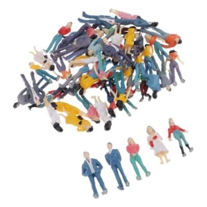 50pcs 1:50 Scale Colorful Figures, Model Trains Scenery O Gauge Standing and - Picture 1 of 5