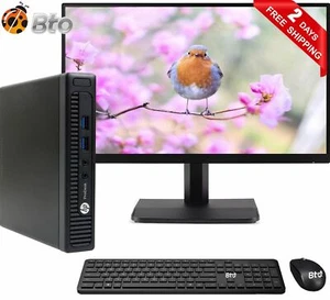 HP 600G1 Tiny Micro Computer Core i5 4th 16GB 2TBHDD New 19"LCD WiFi Win10Pro PC - Afbeelding 1 van 8